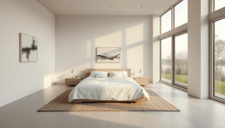 Minimalistisches Schlafzimmer – weniger Reiz, mehr Ruhe